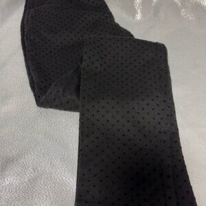 MAISON JULES BLACK PANTS BLACK POLKA DOTS SIZE XS